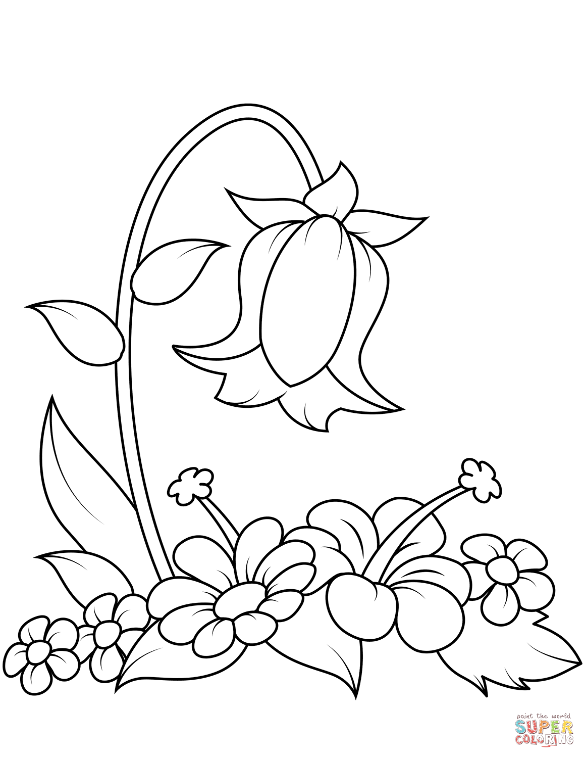 35 Bell Flower Coloring Pages