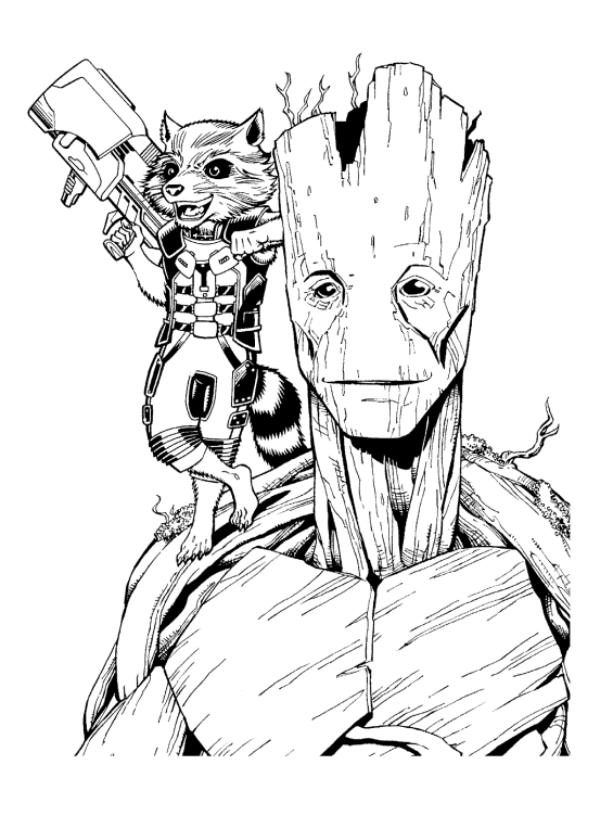 35 Cartoon Coloring Pages Marvel