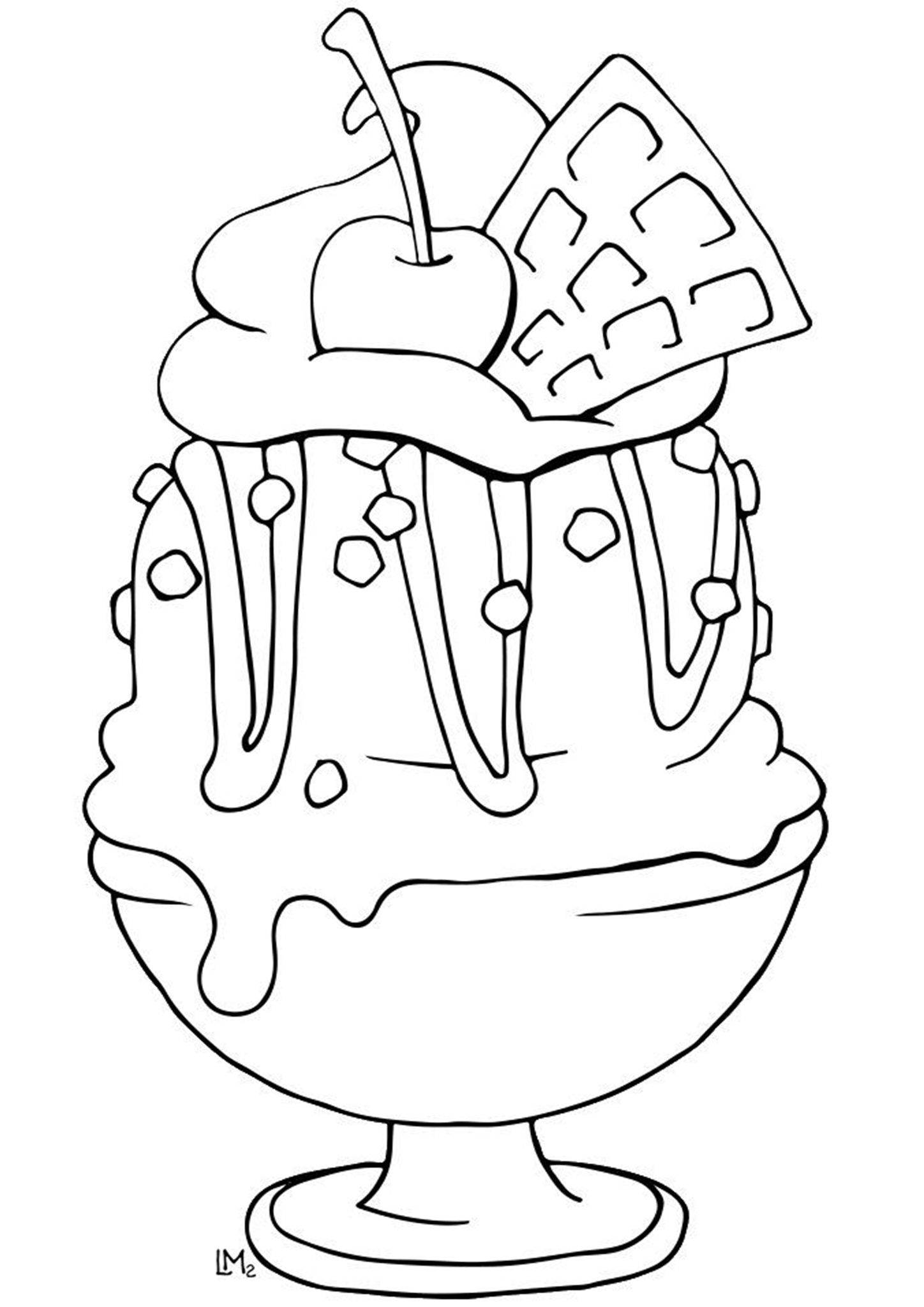 35 Cute Ice Cream Coloring Pages For Kids