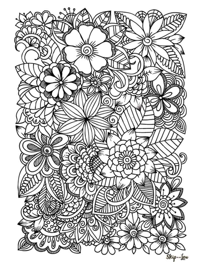 35 Easy Detailed Coloring Pages