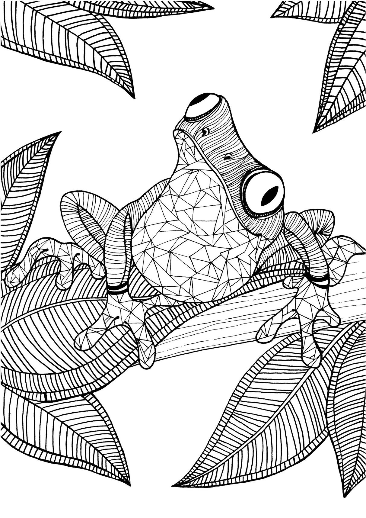 35 Easy Detailed Coloring Pages