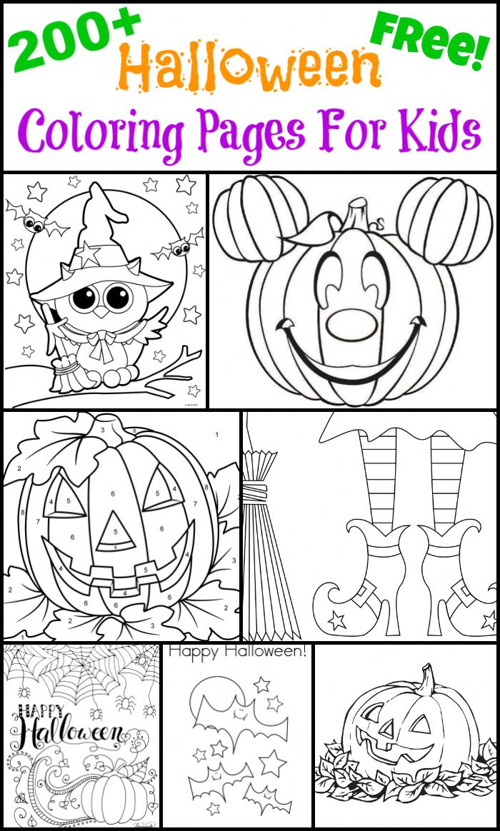 35 Free Printable Halloween Coloring Book