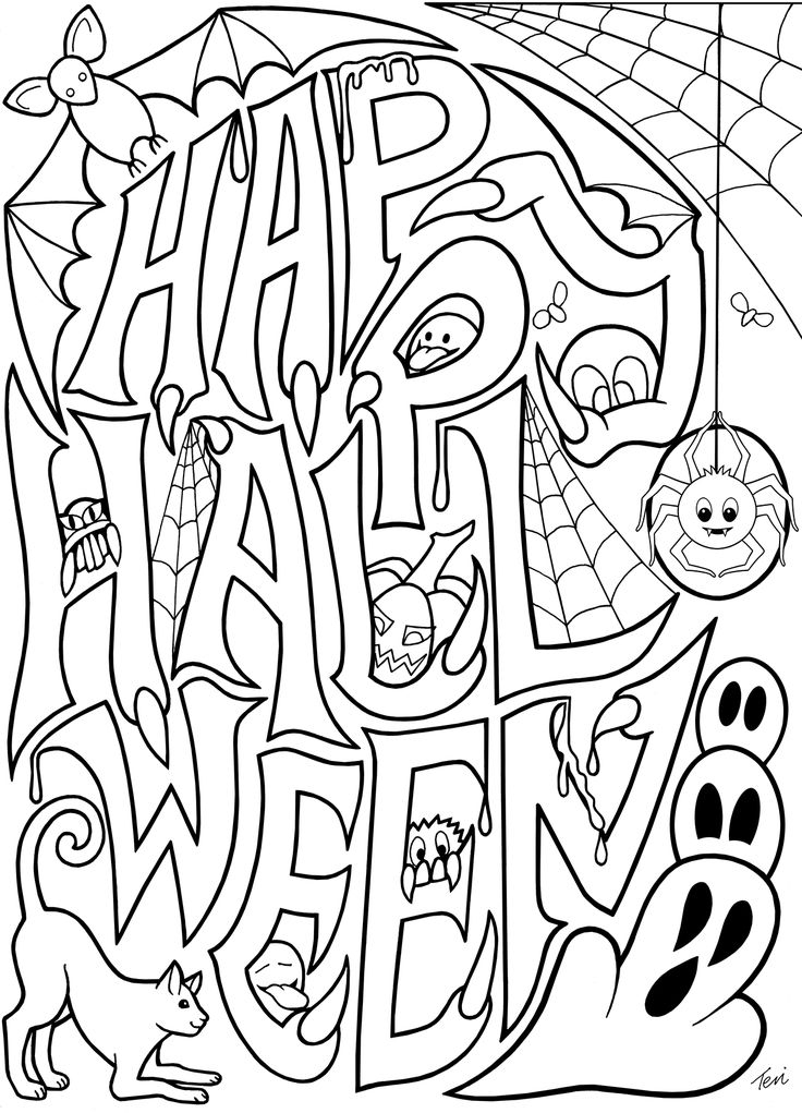 35 Free Printable Halloween Coloring Book