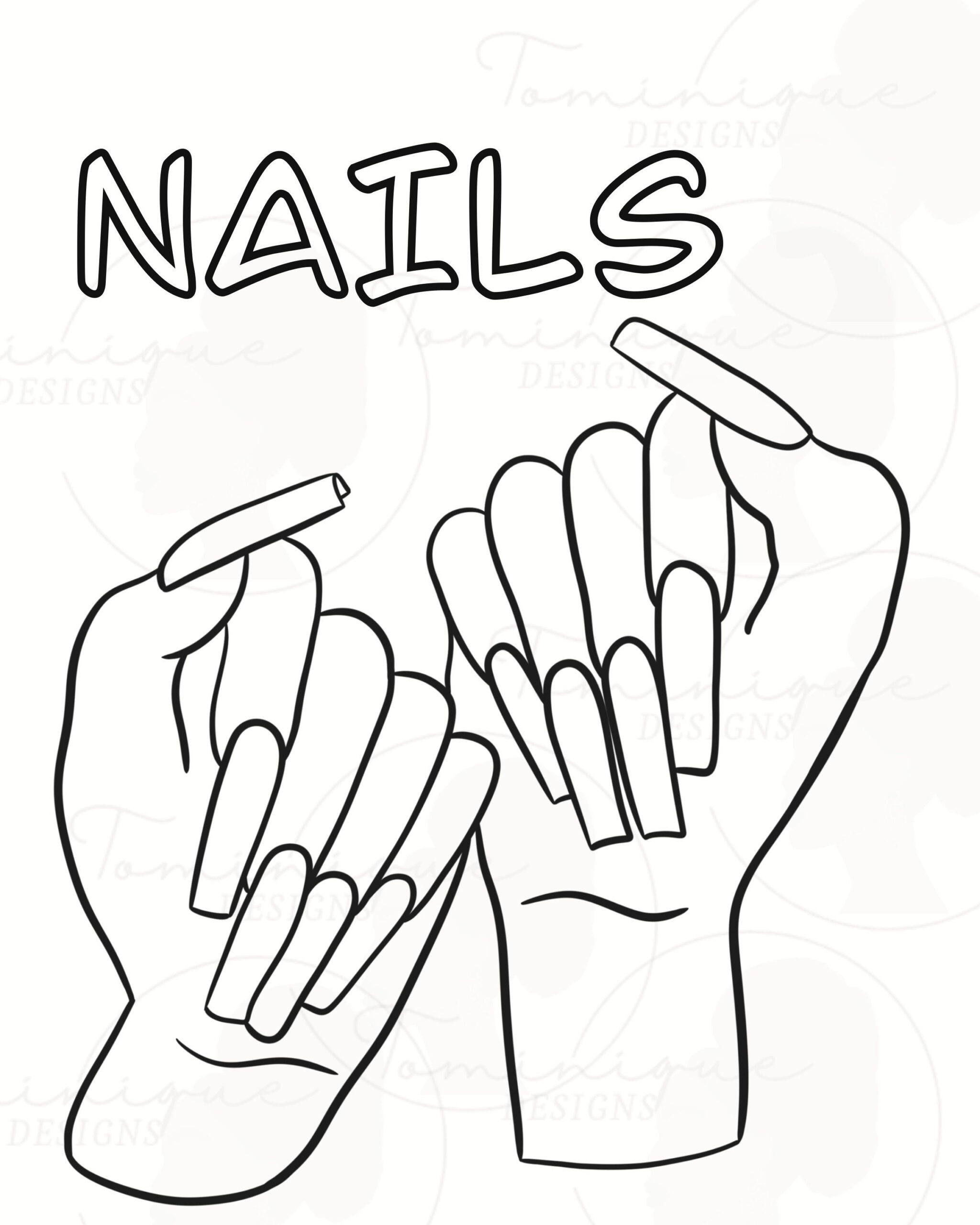 35 Hand Print Coloring Pages