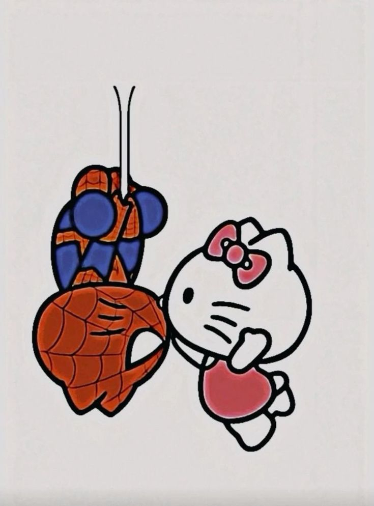 35 Hello Kitty Y Spiderman Coloring Page