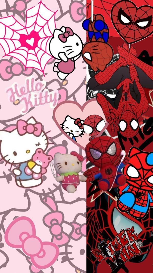35 Hello Kitty Y Spiderman Coloring Page