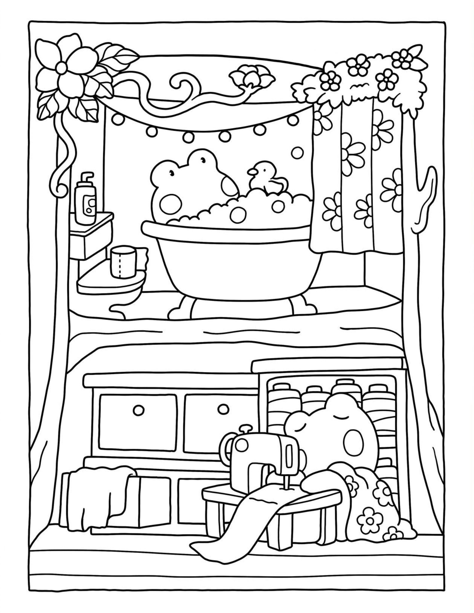35 Little Corner Coloring Book Aesthetic