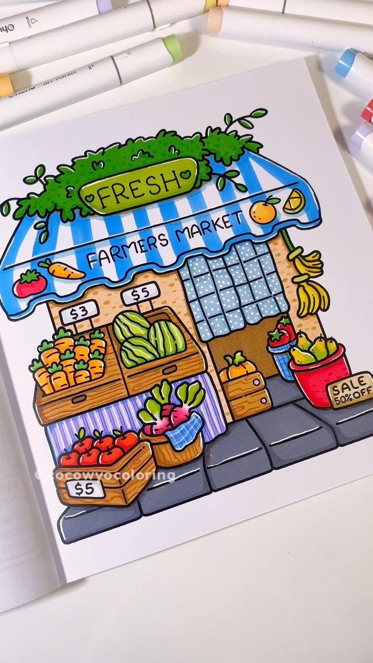35 Little Corner Coloring Book Aesthetic