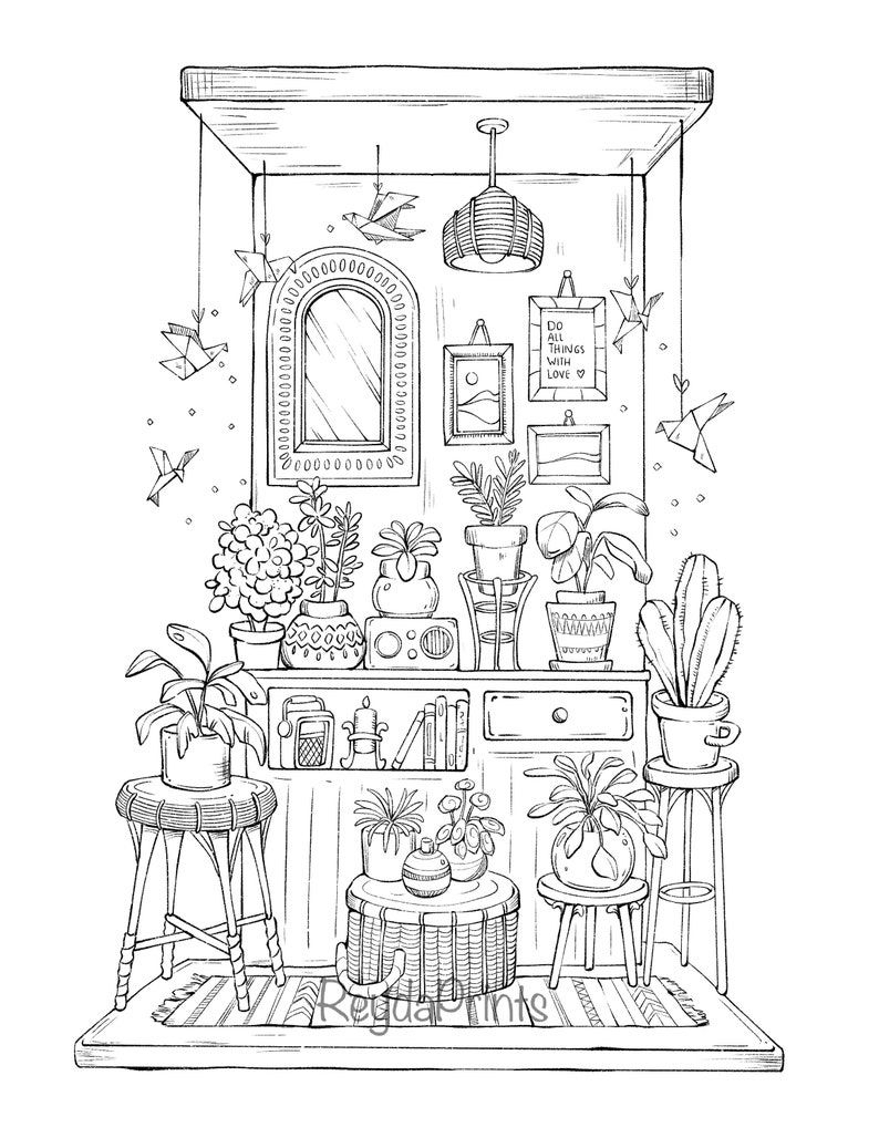 35 Little Corner Coloring Book Nursery