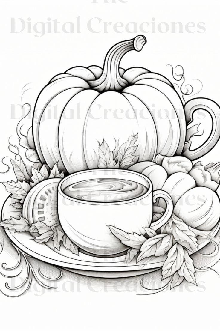 35 Printable Coloring Book Autumn