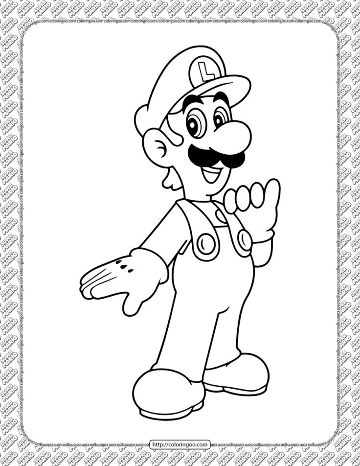 35 Printable Coloring Book Mario
