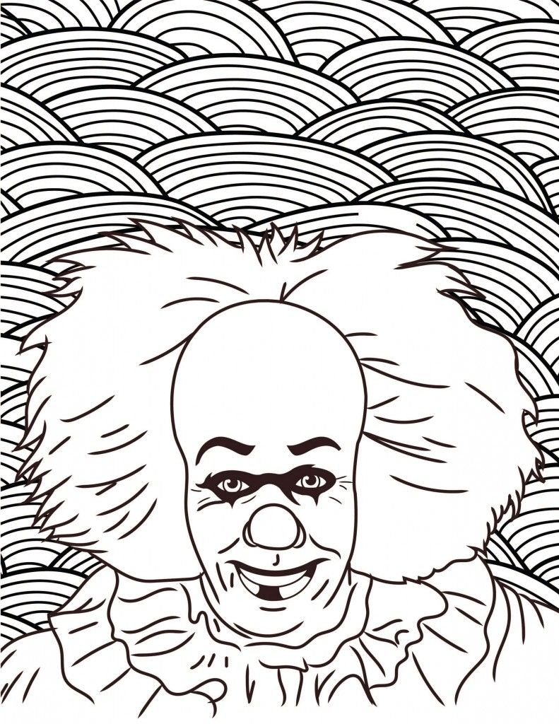 35 Simple Coloring Pages Horror