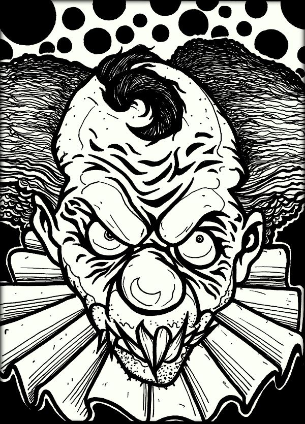 35 Simple Coloring Pages Horror