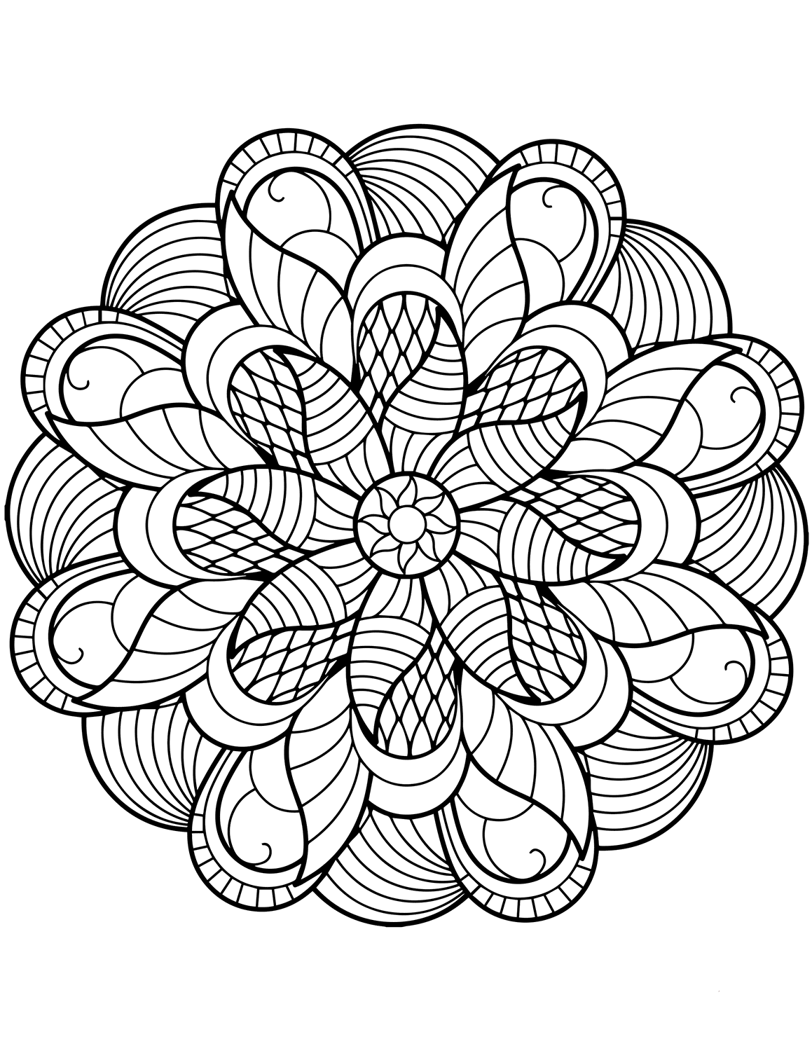 35 Simple Unique Coloring Pages