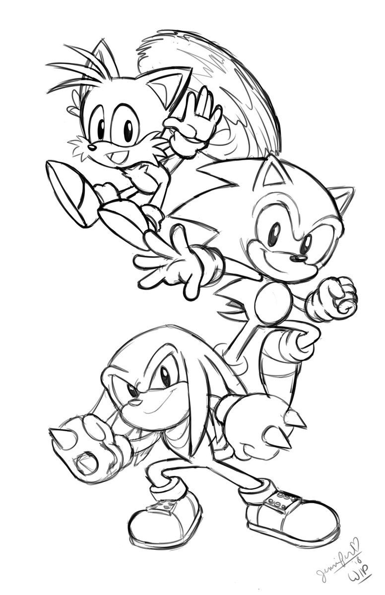 35 Super Tails Sonic Coloring Pages