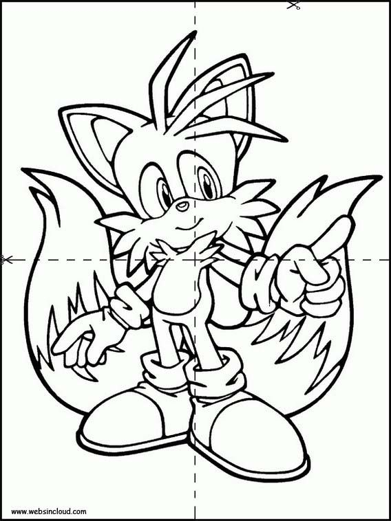 35 Super Tails Sonic Coloring Pages