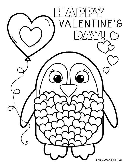 35 Valentine Coloring Sheets Cute