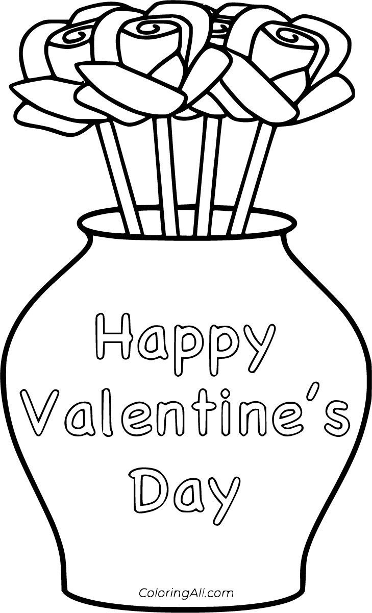 35 Valentine'S Day Coloring Pages Free Printable Simple